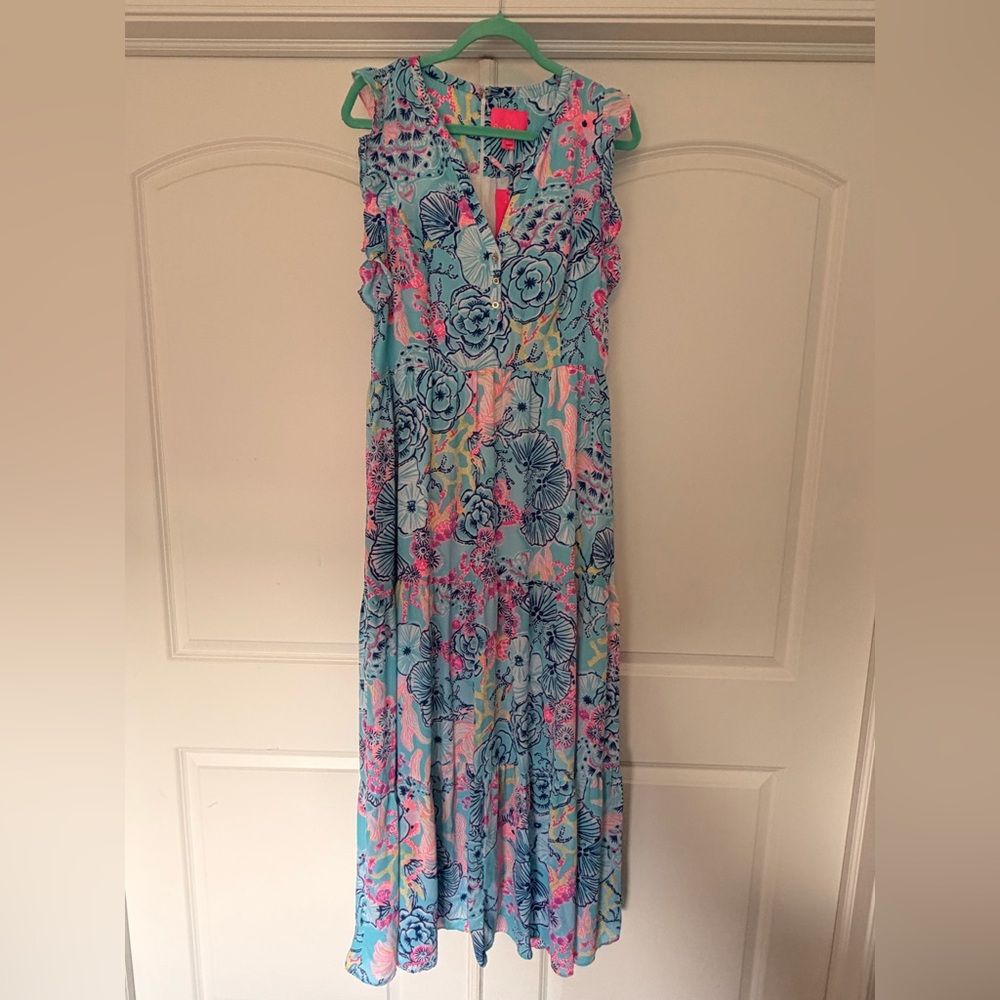 Lilly Pulitzer Destini Maxi Dress Size 14